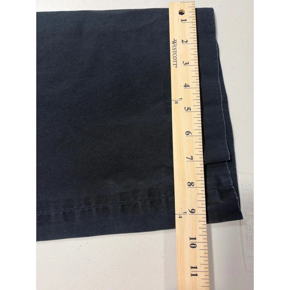 Polo Ralph Lauren Mens Chino Pants Black Cotton Twill Straight Leg 48x32